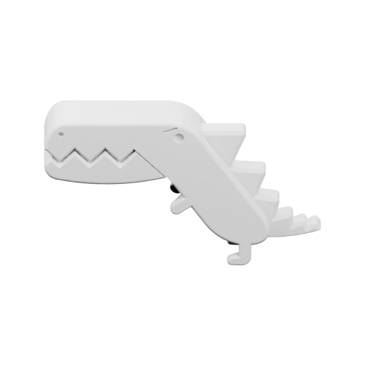 Маленький 3D-крокодил 3D-крокодил