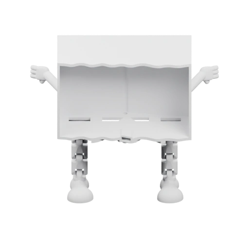 Симметричный объект с двумя верхними и нижними частями