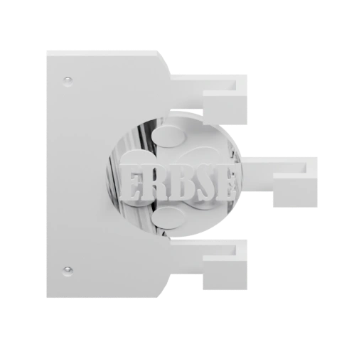 Устройство с двумя горизонтальными полками и вертикальными креплениями