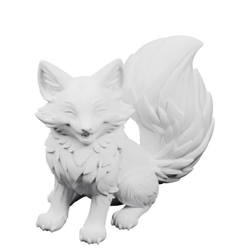 Угловатые уши, пышная шерсть, вытянутый нос