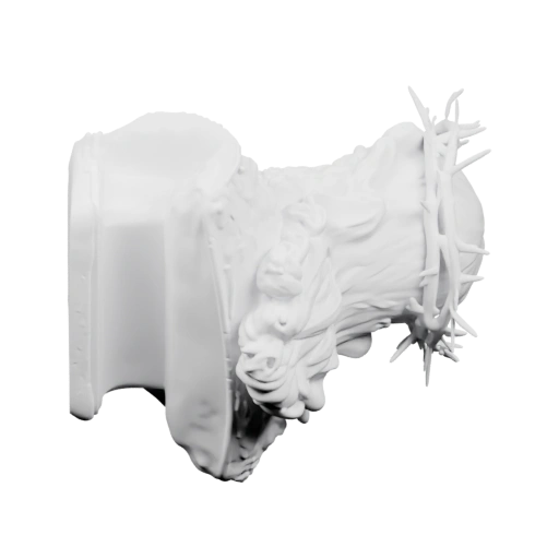 Небольшая фигурка с изогнутыми формами и детализированными элементами