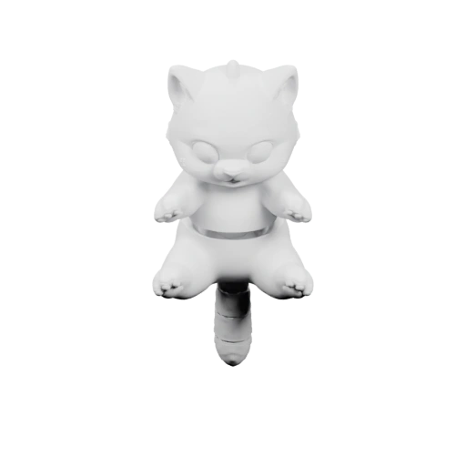 Сидит на ножке в разных позах