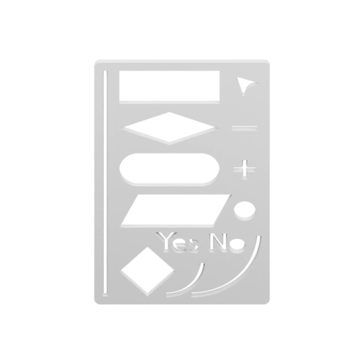 Сформированный набор фигур и знаков на пластике