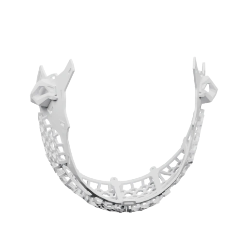 Плоская форма с переплетёнными полосами