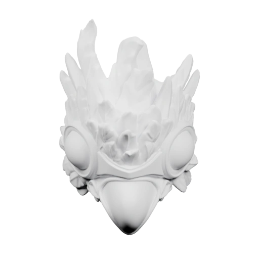 Симметричное украшение с круглым отверстием и волнистыми деталями