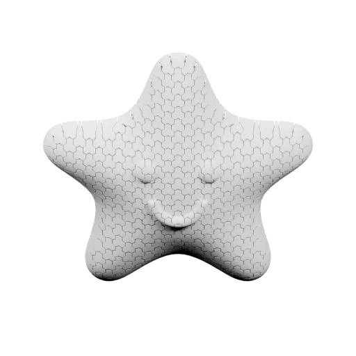 Фигурка с улыбкой и текстурой на поверхности