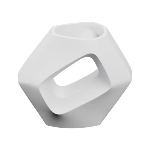 Геометрическая конструкция с отверстиями и выступами