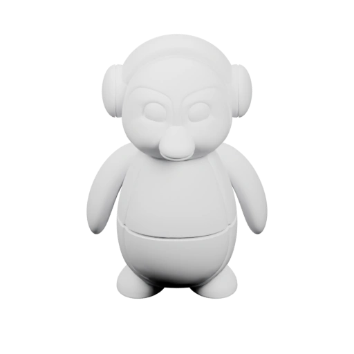 Маленькая фигурка с круглым туловищем и ушками