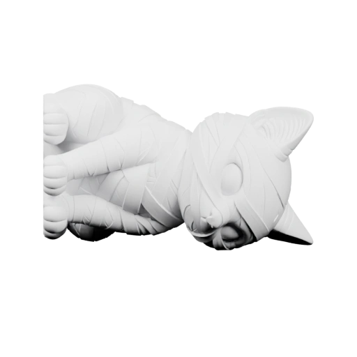 Скрученные лапы и хвост в стиле мумии