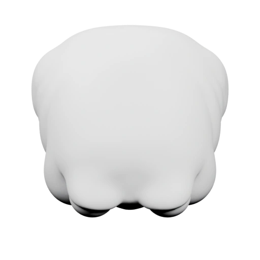 Округлая форма с пятью лапами и мягкими изгибами