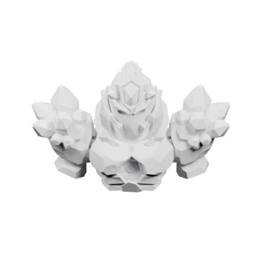 Симметричный объект с плавными изгибами и острыми краями