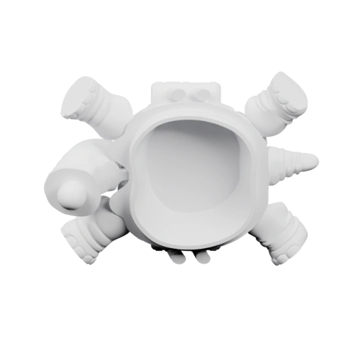 Центральная часть с отверстием и выступами для фиксации