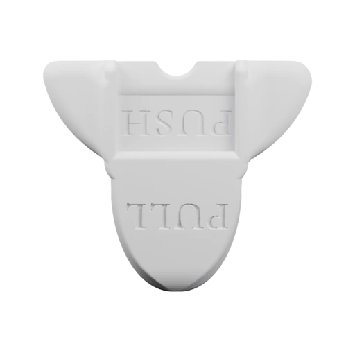 Устройство для открывания и закрывания с выступами и надписями