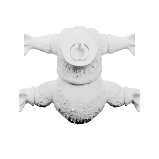 Фигурка с круглой головой и пушистым телом в разных позах