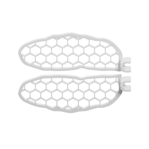 Симметричные слои с гексагональным узором и застежкой по бокам