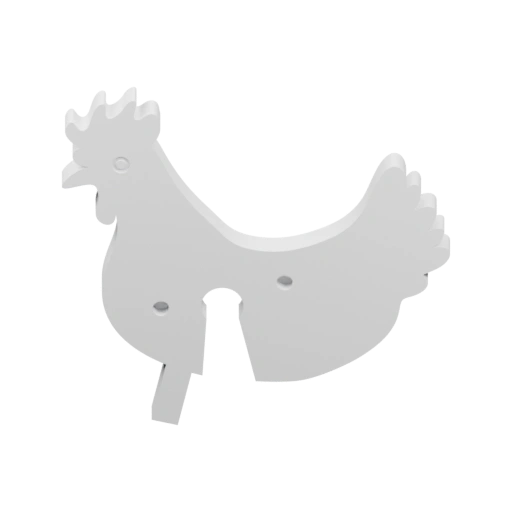 Изогнутая форма с клювом и перьями на голове