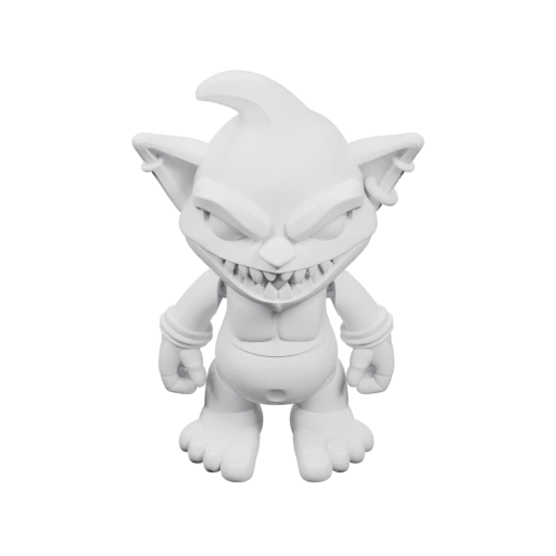 Существо с острыми зубами и когтями в зловещей позе