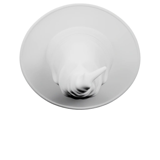 Круглая шляпа с выступающим крюком на вершине