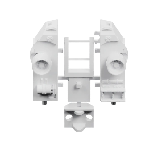Устройство с двумя одинаковыми частями и центральной структурой