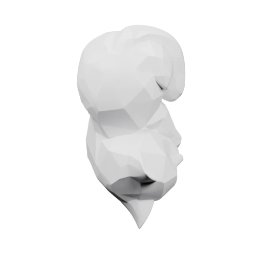 Фигурка в позе отдыха с изогнутыми лапами и округлой формой