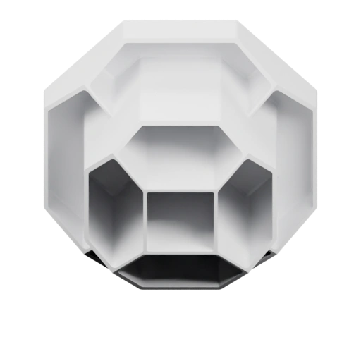 Геометрическая форма с внутренними отверстиями и выступами