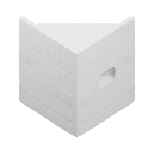 Геометрическая фигура с выступами и углублениями на поверхности