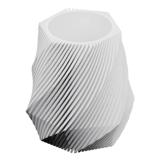 Изогнутая форма с параллельными линиями по бокам