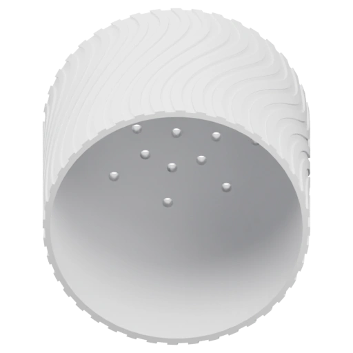 Сферическая форма с небольшими впадинами по поверхности