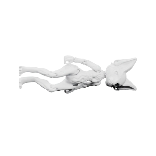 Суставная фигурка с длинными ушами и хвостом