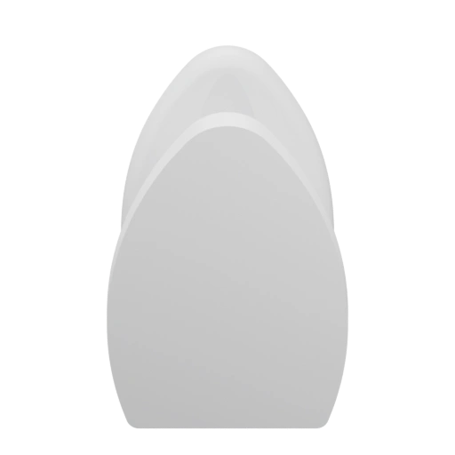 Узкая форма с выступами для крепления и плавным изгибом