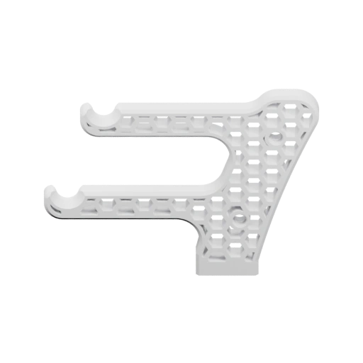 Узкая вертикальная конструкция с горизонтальной опорой и креплением