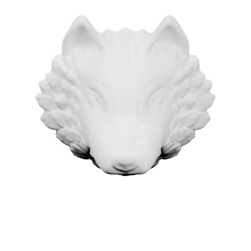 Симметричная форма с вытянутыми ушами и хвостом, подвешенная на цепочке