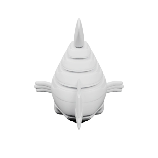 Симметричная форма с вытянутым телом и плавниками