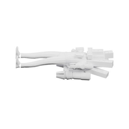 Высокая фигурка в детализированном костюме с длинными рукавами и юбкой