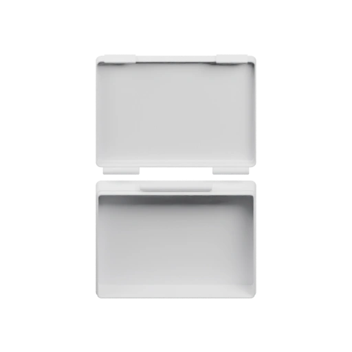 Прямоугольная форма с открытым верхом и небольшим выступом по центру