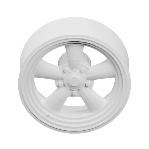 Круглое колесо с пятью спицами и центральной частью