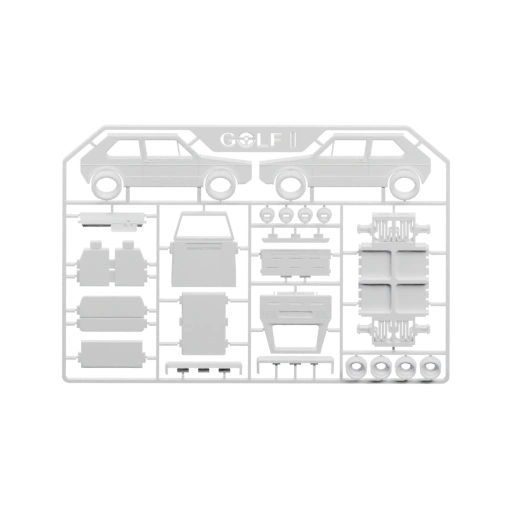 Сложная конструкция с вырезами и отверстиями для сборки