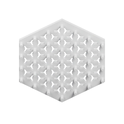 Сложная геометрическая структура с повторяющимися выступами и отверстиями