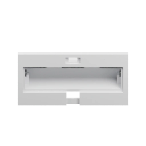 Прямоугольный корпус с отверстием и защёлкой для фиксации