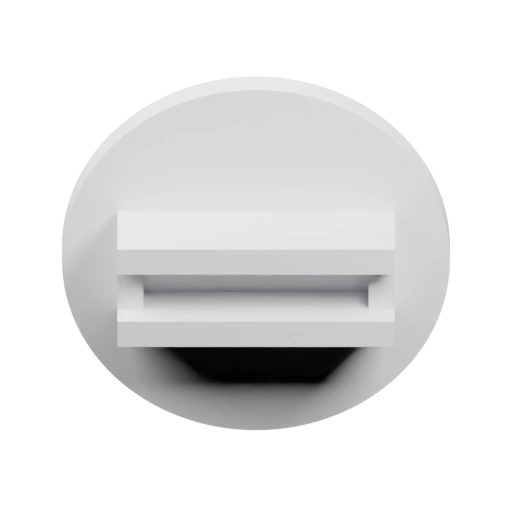 Круглая форма с вырезом и цилиндрическим отверстием