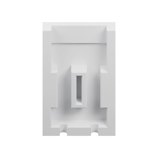 Прямоугольная форма с вырезами и отверстиями для фиксации