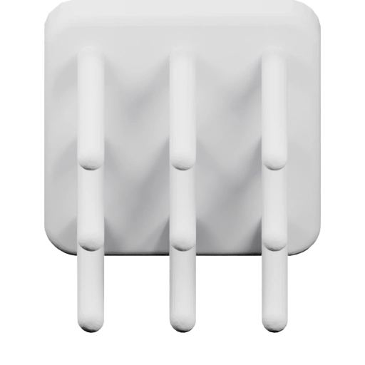 Имеет три вертикальных выступа и две горизонтальные планки