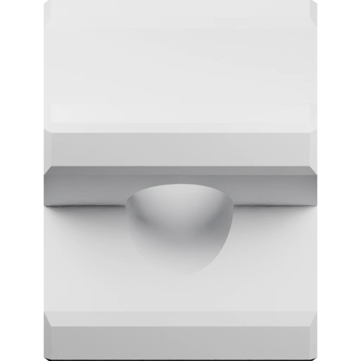 Симметричная форма с углублением и отверстием в центре