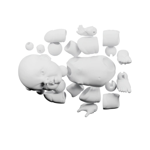 Сложная конструкция с множеством соединяемых частей