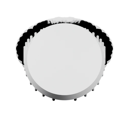 Плоская форма с волнистым краем и внутренним узором