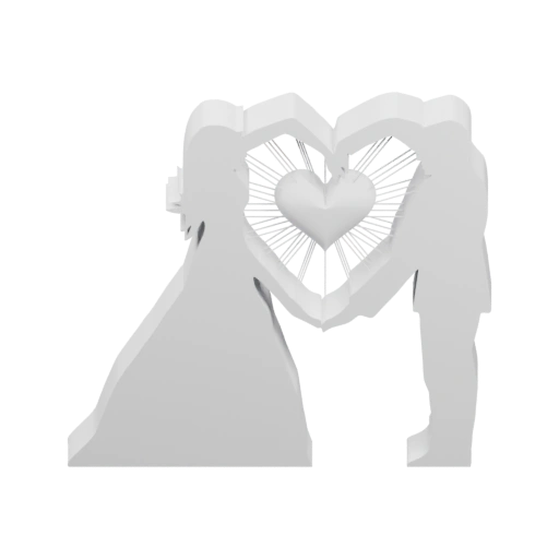 Симметричный элемент с двумя отверстиями и внутренними деталями