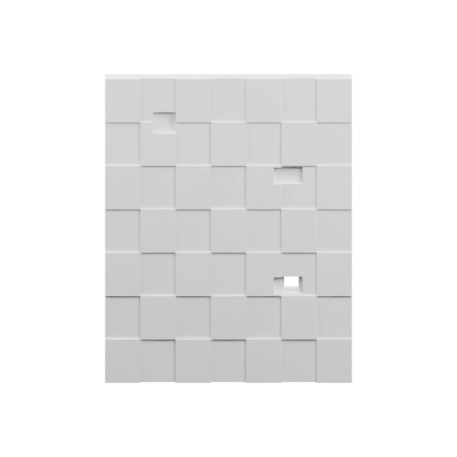 Плоская конструкция с выемками и ребрами на поверхности