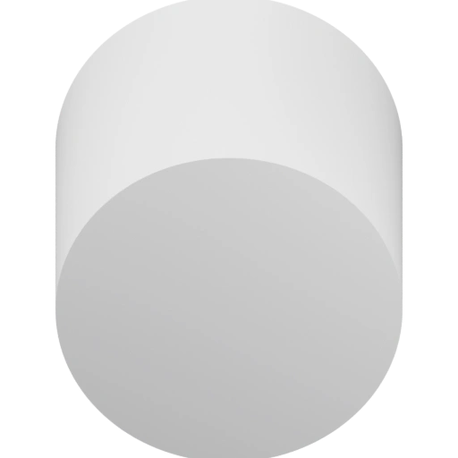 Симметричный объект с двумя полусферами и двумя прямоугольными частями