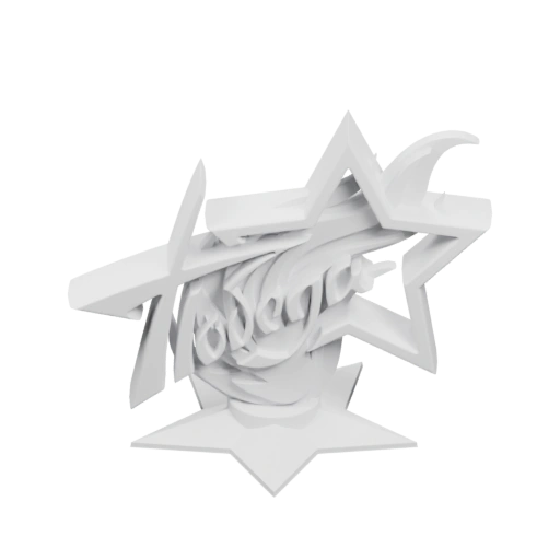 Сложная форма с звездой и центральным элементом, устойчивый основание