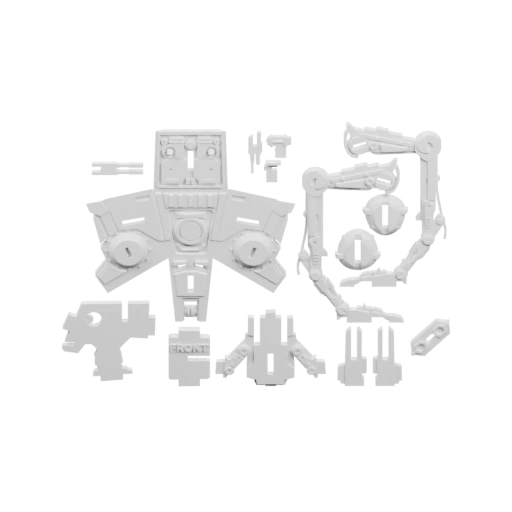 Сложная конструкция с отверстиями и выступами для сборки